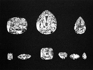De 9 slebne diamanter fra Cullinan-diamanten