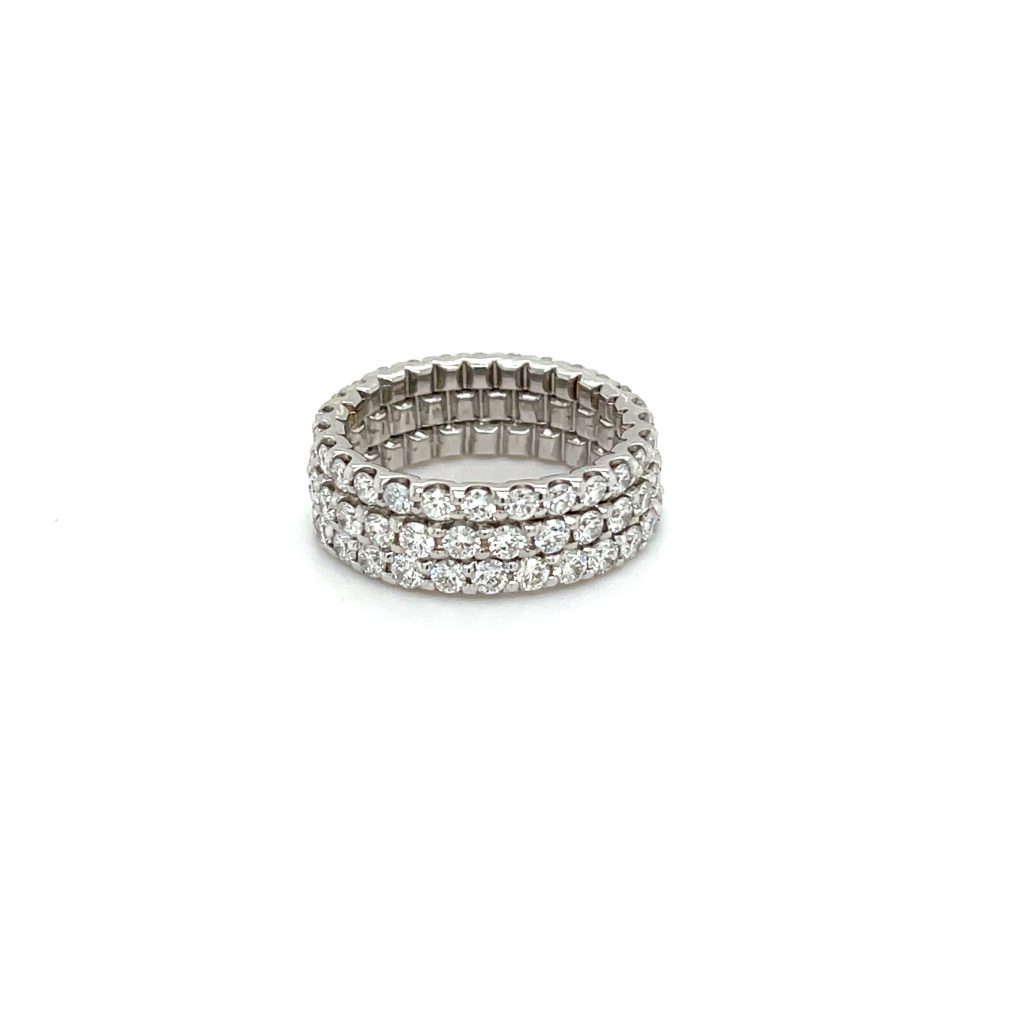 Eternity rings stacked