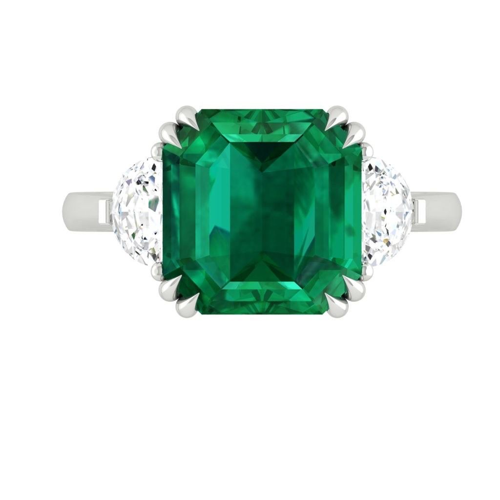 Grøn diamantring
